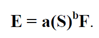 Effort Estimation = a(S)^bF